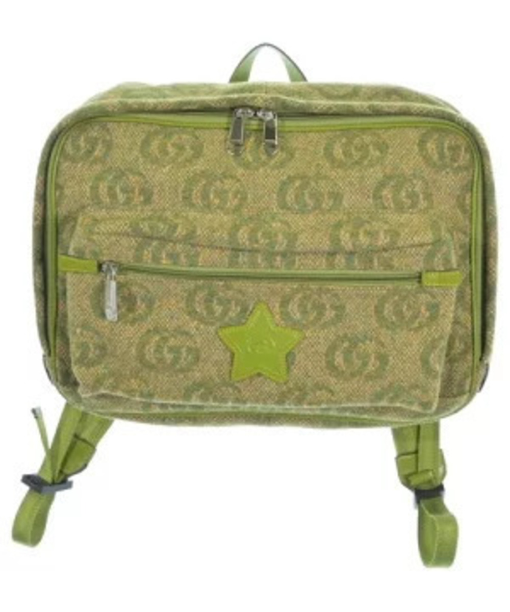 Gucci Star GG monogrammed backpack green woven